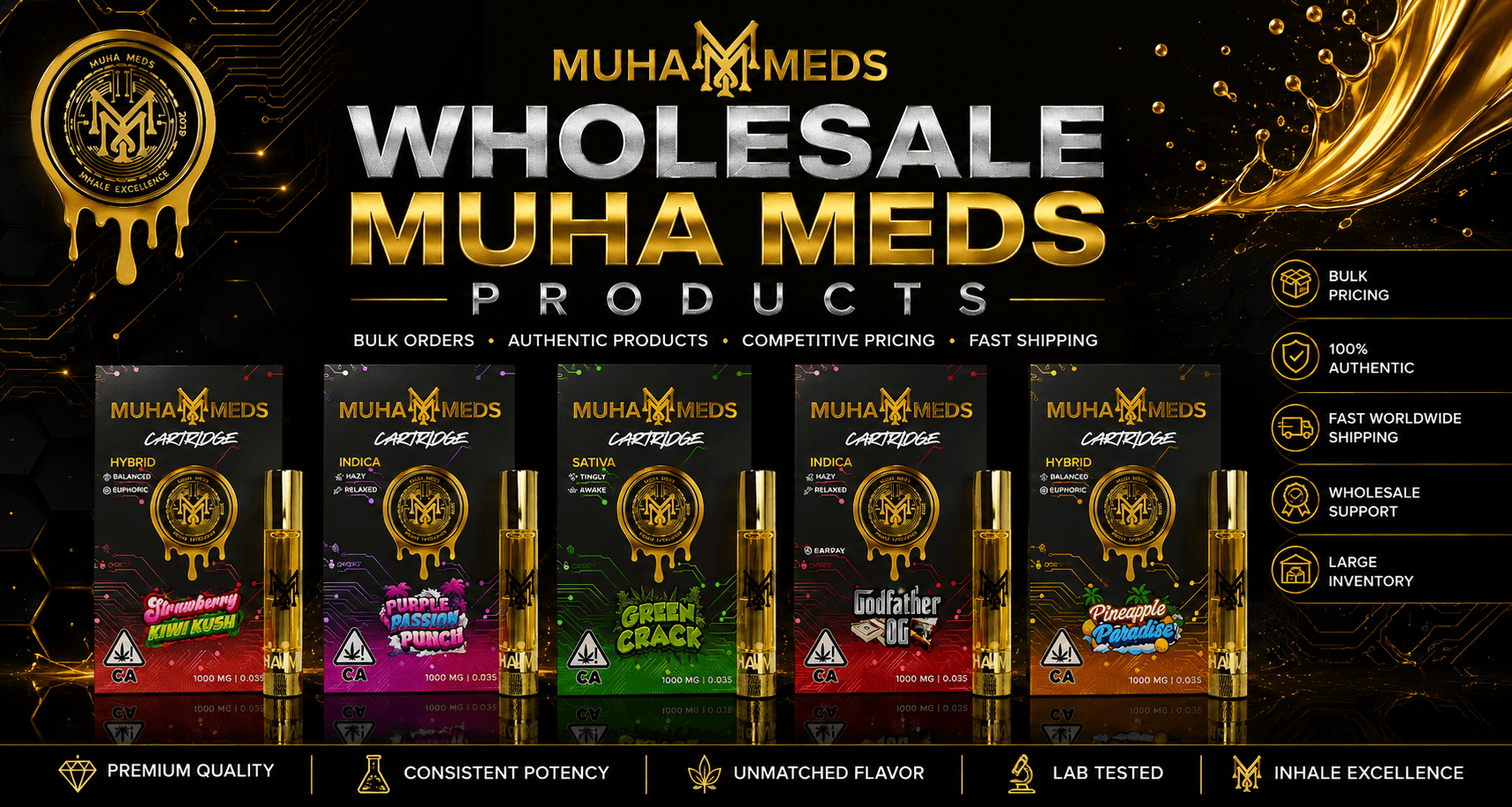 Muha Meds disposable product collection