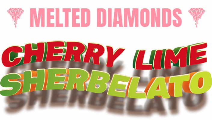 Cherry Lime Sherbelato Melted Diamonds